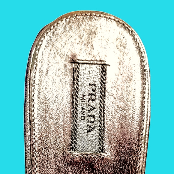 PRADA ✴️Animal Print/ Calf hair/ Pony✴️ Platform Wedge Slides✴️ 8M✴️Orig… - Picture 9 of 14